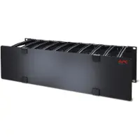 APC 3U HORIZONTAL CABLE MANAGER, 6" FINGERS TOP AND BOTTOM (AR8605)