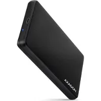 Aucune Ulkoinen kotelo 2.5" SATA III 6G HDD/SSD-levylle, 3.2 Gen1 USB-C, musta