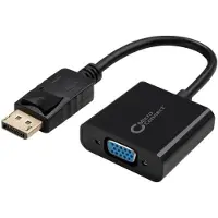 Microconnect aktiivinen DisplayPort – VGA -sovitin, 15 cm, musta