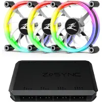 Zalman ZM-LF120A3, Tuuletin, 12 cm, 800 RPM, 1300 RPM, Musta, Valkoinen