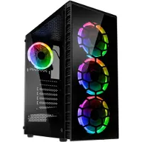 Kolink Observatory Lite RGB, ikkunallinen miditornikotelo, musta