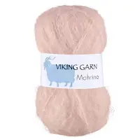 Viking Garn Mohrino 50 g Puuteriroosa 582