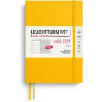 Adlibris Weekly Planner & Notebook 18m 26-27 A5 Soft Sunflower Leuchtturm1917