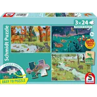 Schmidt Forest and Meadow Animals 3x24p palapeli