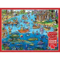 Cobble Hill Palaapelit DoodleTown: Gone Fishing 1000 palaa, Cobble Hill