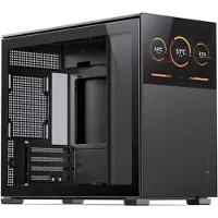 Jonsbo D31 SCREEN Black, ikkunallinen mATX-kotelo, musta