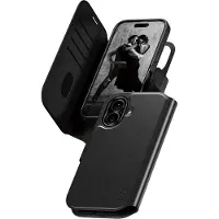 CARE by PanzerGlass CARE Tango with MagSafe, iPhone 17 - 2-in-1 lompakkokotelo, musta