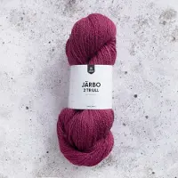 Järbo Garn AB 2tr villainen 100 g Raspberry Rose (74128) Järbo