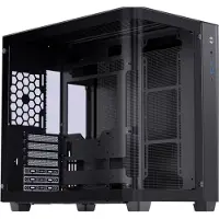 Jonsbo TK-3 Black, ikkunallinen miditornikotelo, musta
