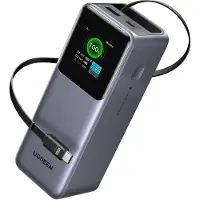 UGREEN 20000mAh 165W Power Bank Integroitu Nostojohto