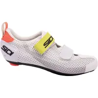 Sidi T-5 Air Shoes White Gray Yellow, Size 47 - EUR
