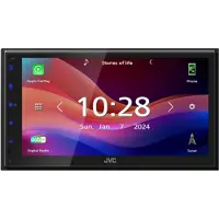 JVC KW-M595DBT, Musta, 22 W, 20 - 20000 Hz, 4 Ω, NTSC, PAL, AAC, FLAC, MP3, WAV, WMA