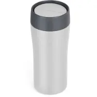 Lifeventure One Touch Thermal Mug, termosmuki, 350 ml, vaaleanharmaa
