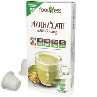 Foodness | Matcha-latte ginsengillä - 10 kapselia nespresso-koneisiin