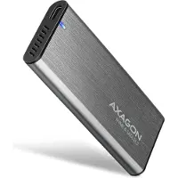 Axagon Ulkoinen kotelo M.2 NVMe/SATA SSD-levylle, 3.2 Gen2 USB-C, hopea