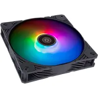 Silverstone Shark Force 140 ARGB, 140mm PWM-laitetuuletin, musta/läpikuultava