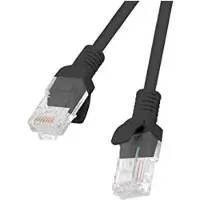 Lanberg Cat6 UTP Verkkokaapelicord 20m Musta