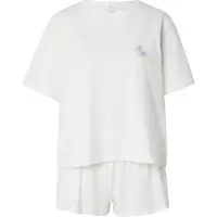 Hunkemoller Pyjamashortsit vaaleansininen / keltainen / valkoinen