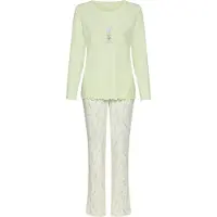 LASCANA Pyjama kitti / vihreä / pastellinvihreä / laventeli