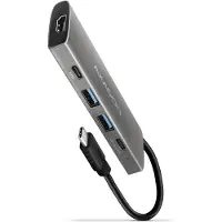 Axagon 3.2 Gen2 USB-C 5-in-1 -telakka, hopea