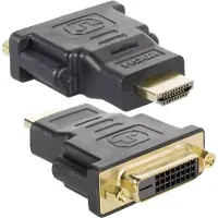Techly HDMI - DVI-D M/F, HDMI, DVI-D, Musta (IADAP-HDMI-606)