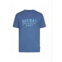 Signal Finnsi Front Print Tee + - Blue - M