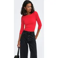 ONLY Jdymalli 3/4 Boatneck Top Jrs Noos - Red - L