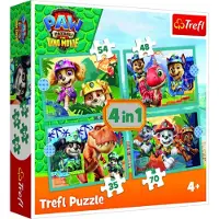 Trefl PAW PATROL palapelisetti 4 in 1 Ryhmä Hau