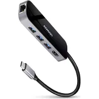 Axagon 3.2 Gen1 USB-C 6-in-1 -telakka, musta