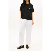 Tommy Hilfiger Gold Button Long Ss Tee - Black - S