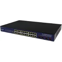 ALLNET 213130, Hallittu, L2, Gigabit Ethernet (10/100/1000), Täysin kaksipuolinen, Power over Ethernet -tuki, Telineasennus (ALL-SG8428v2FPM-10G)