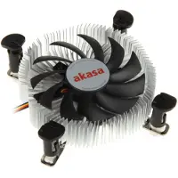 Akasa Matalaprofiilinen LGA775/115x/1200 prosessorijäähdytin, musta/hopea