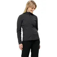 Jack Wolfskin Women's Taunus Full Zip Black Välikerrospuserot XL