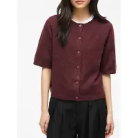 Vila Viliga 2/4 O-Neck Knit Cardigan - Noos - Burgundy - S