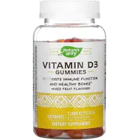 Nature'S Way , Vitamiini D3 Gummy, Sekoitu Hedelmä, 50 mcg (2 000 IU), 120 Gummies