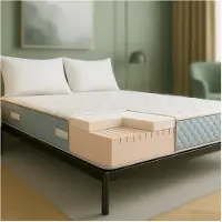 11.11 SRLS Ortopedinen patja - - White Stone - 90x190 cm - 22 cm - Muistipala 9 vyöhykkeellä