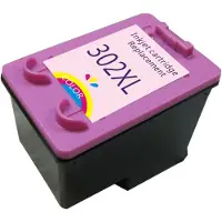 24hShop 302XL mustekasetti HP-tulostimiin / yhteensopiva värikasetti 14 ml / syaani, magenta ja keltainen