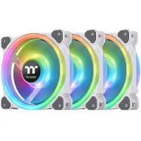 Thermaltake Riing Trio 12 RGB Radiator Fan White TT Premium Edition, Tuuletin, 12 cm, 500 RPM, 1500 RPM, Valkoinen (CL-F126-PL12SW-A)