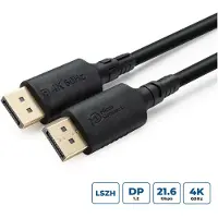 Microconnect ColorFlex DisplayPort 1.2 LSZH -kaapeli, jossa 4K, 5 m, musta