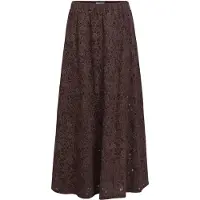 Object Objbianca Mw Lo Long Skirt Noos - Brown - L
