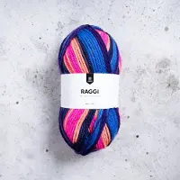 Järbo Garn AB Raggi Garn Lanka Villasekoite 100 g Space Disco (40) Järbo