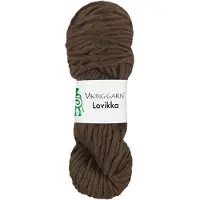 Viking Garn Lovikka 100 g Ruskea 208