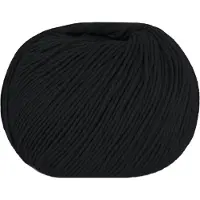 Gea Luce Cashcot organisk bomull och kashmir 50gr Nero 290 Lana Gatto