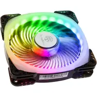 Silverstone AP124-ARGB, 120mm PWM-laitetuuletin, läpinäkyvä/musta