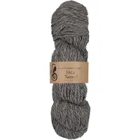 Viking Garn Inca Tweed alpakka, villa 50 g Tummanharmaa 117, Viking Snorre