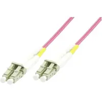 Microconnect OM4 LSZH LC-LC 50m -valokuitukaapeli, vaaleanpunainen