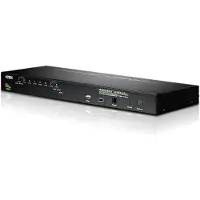 Aten 8-Port PS/2-USB VGA KVM Switch with Daisy-Chain Port and USB Peripheral Support (CS1708A-AT-G)