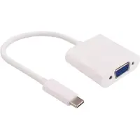 Microconnect USB-C – VGA -sovitin, valkoinen