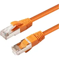 Microconnect Cat6a S/FTP RJ45 20m -verkkokaapeli, oranssi