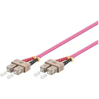 Microconnect OM4 SC-SC 10m -valokuitukaapeli, pinkki